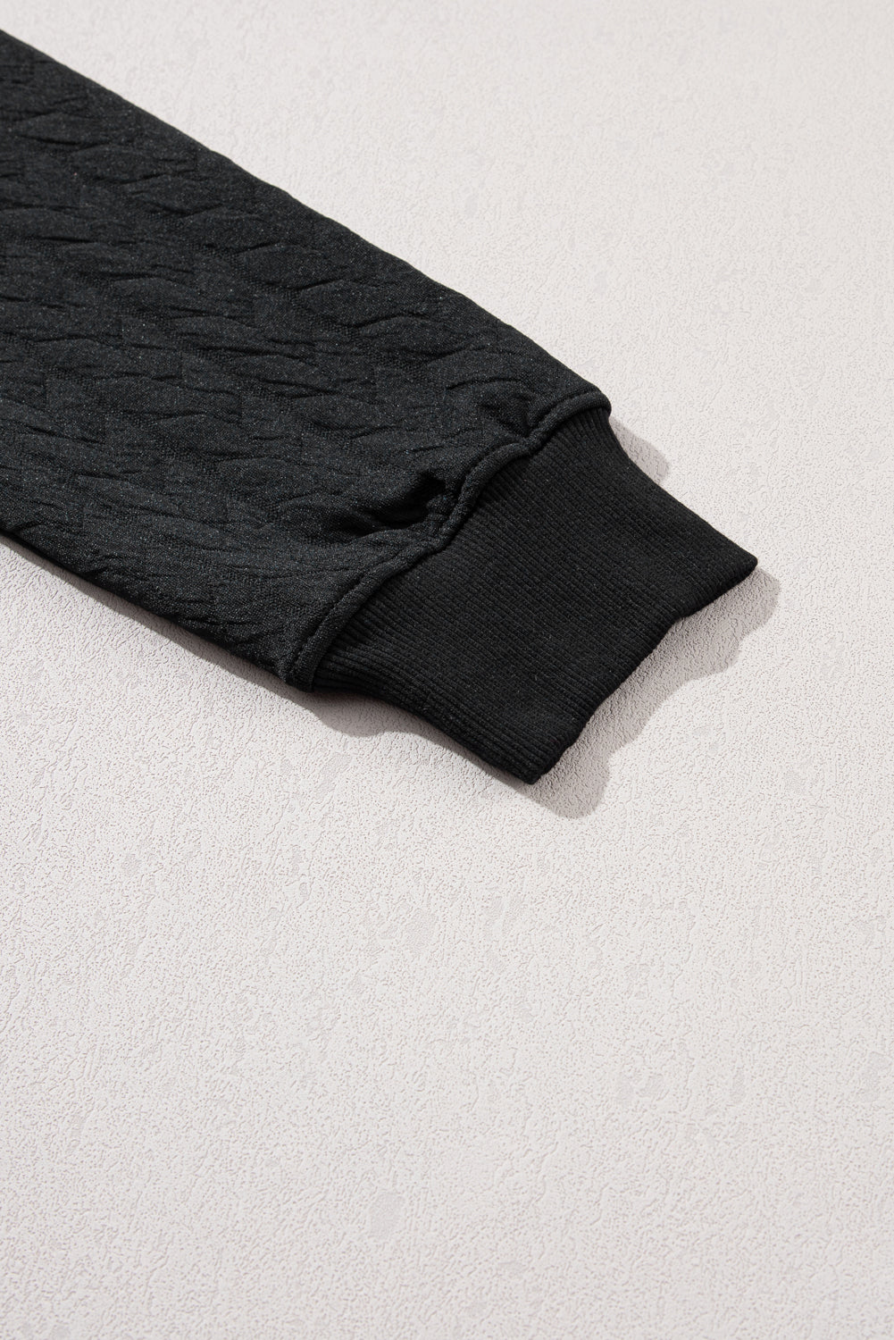 Black Merry And Bright Cable Knit Pullover Sweatshirt-Tops-MomFashion