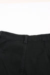 Black Vintage Casual Pocket Flared Jeans-Bottoms-MomFashion