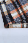 Geometric Plaid Print Pocketed Shacket-Outerwear-MomFashion