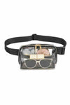 Black Adjustable Straps Zipper Clear Waist Bag-Shoes & Bags-MomFashion