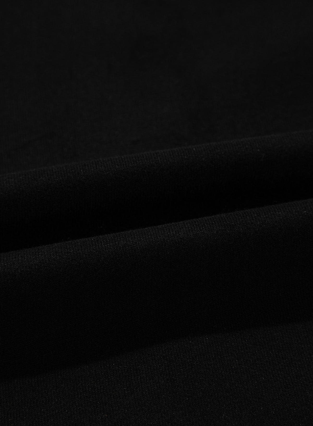 Black Solid Seamed Zipper Jacket and Drawstring Waist Pants Set-Two Piece Sets/Pant Sets-MomFashion