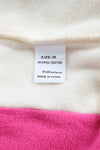 Rose Colorblock Long Sleeve Pullover Fleece Sweatshirt-Tops-MomFashion