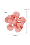 Light Pink Sweet Hollowed Flower Shape Claw Clip-Accessories-MomFashion