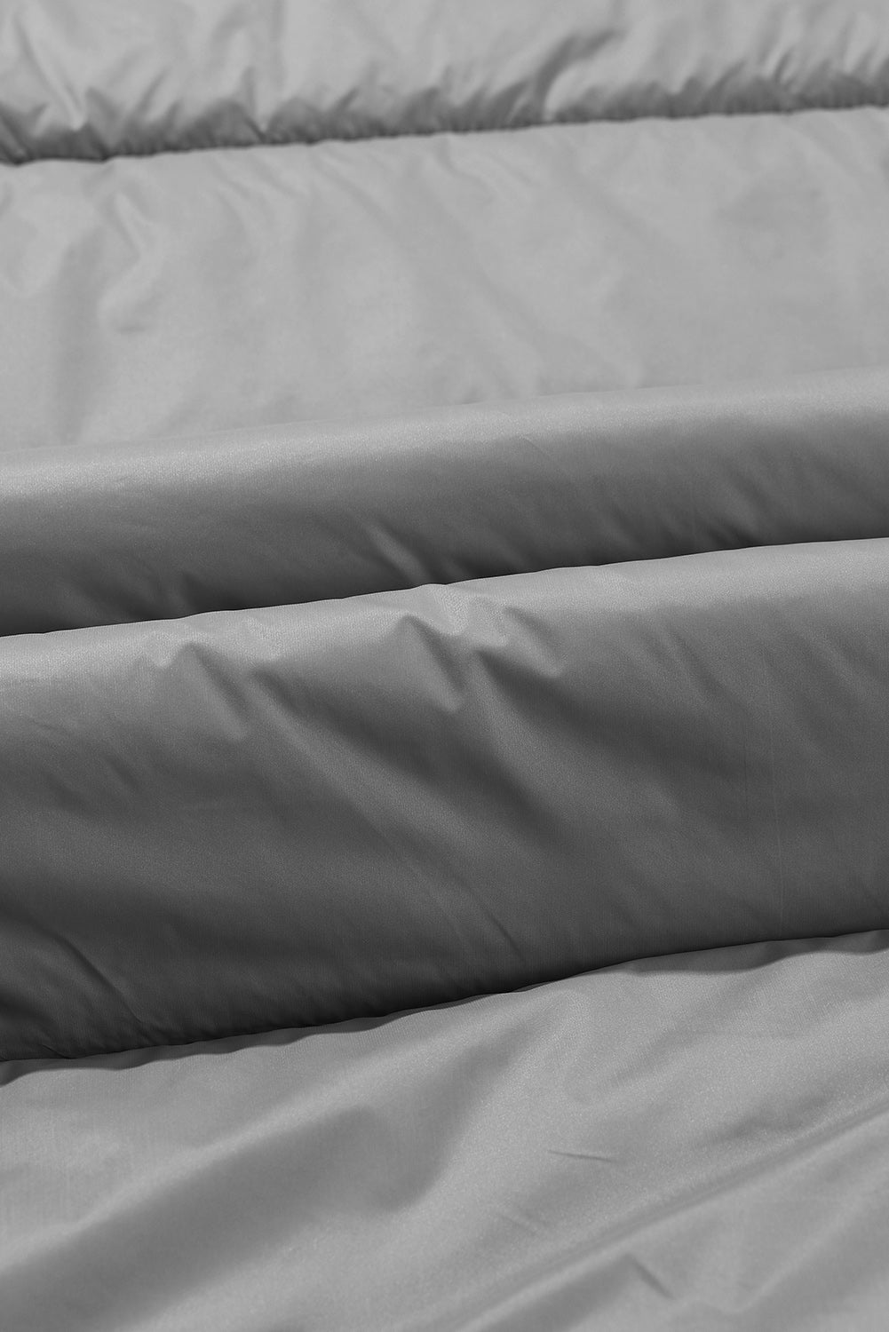 Dark Grey Hooded Long Quilted Vest Coat-Outerwear-MomFashion