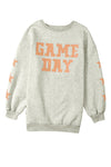 Grapefruit Orange Game Day Graphic Sweatshirt-Tops-MomFashion