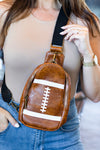 Brown Rugby PU Mini Crossbody Bag-Shoes & Bags-MomFashion