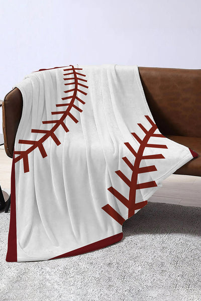 White Ball Game Fashion Fleece Blanket 130*150cm-Accessories-MomFashion