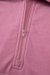 Valerian Quarter Zip Stand Neck Kangaroo Pocket Sweatshirt-Tops/Sweatshirts & Hoodies-MomFashion