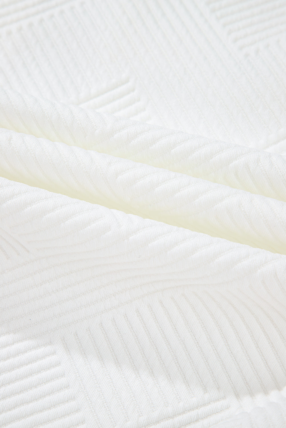 Beige Plus Size Textured Flap Pockets Jacket-Plus Size-MomFashion