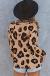 Leopard Print Long Sleeve Loose Top-Tops-MomFashion