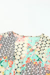 Multicolor Floral Open Sheer Shimmer Kimono-Outerwear-MomFashion