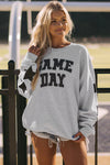 Game Day Graphic Sweatshirt-Tops-MomFashion