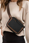 Black Adjustable Strap Mini PU Leather Crossbody Bag-Shoes & Bags-MomFashion