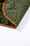 Green Stitching Quilted Drawstring Jacket-Outerwear-MomFashion