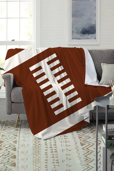 Chestnut Ball Game Fashion Fleece Blanket 130*150cm-Accessories-MomFashion