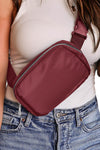 Fiery Red Waterproof Zipped Crossbody Chest Bag 20*5*14cm-Shoes & Bags-MomFashion