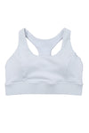 White Athletic Push Up Sports Bra-Activewear-MomFashion