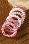 Pink Cute Gradient Starry Dotty Phone Cord Scrunchie Set-Accessories-MomFashion