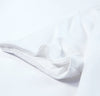 White Solid Color Crew Neck Tee-Tops-MomFashion