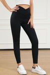 Black Arched Waist Seamless Active Leggings-Activewear-MomFashion