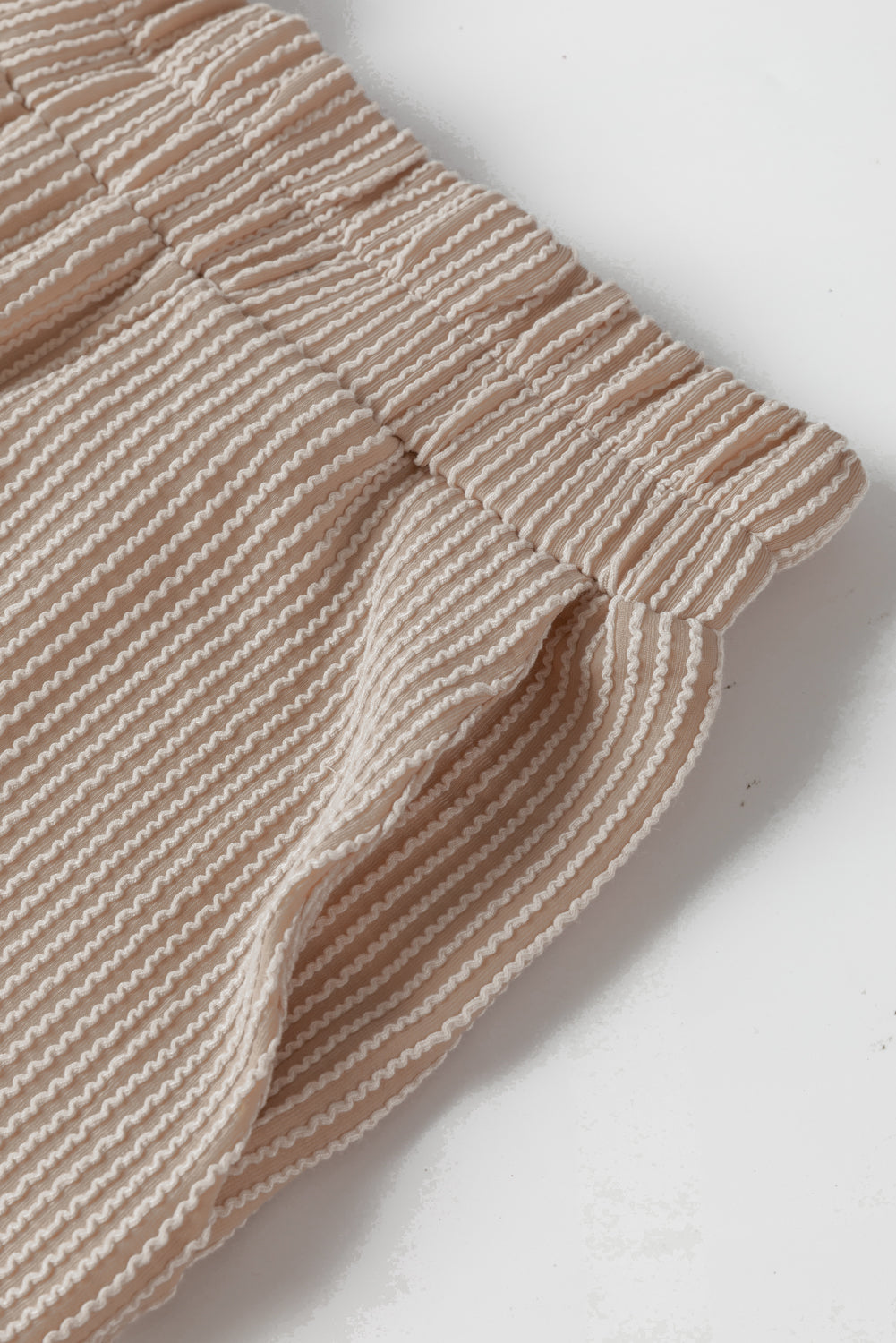 Brown Corded 2pcs Colorblock Pullover and Pants Outfit-Loungewear-MomFashion