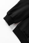 Black Big Pockets Baseball Collar Jacket-Outerwear-MomFashion