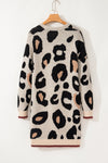 Leopard Animal Print Open Midi Cardigan-Tops-MomFashion