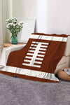 Chestnut Ball Game Fashion Fleece Blanket 130*150cm-Accessories-MomFashion