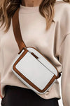 White Adjustable Strap Mini PU Leather Crossbody Bag-Shoes & Bags-MomFashion