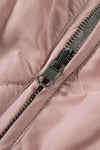 Pink Fleece Lined Quilted Vest Coats-Outerwear-MomFashion