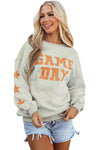 Grapefruit Orange Game Day Graphic Sweatshirt-Tops-MomFashion