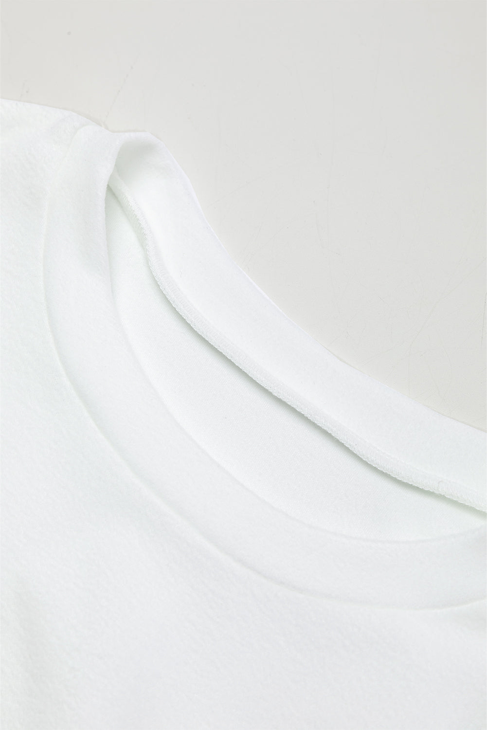 White Sequin Puff Sleeve Shift Mini Dress-Dresses-MomFashion