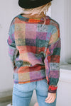 Multicolor Brushed Checked Western Buttoned Jacket-Outerwear-MomFashion