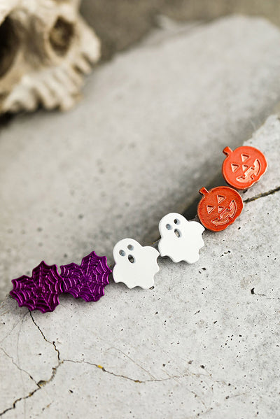 Multicolour Halloween Ornament Stud Earrings-Accessories-MomFashion