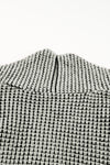 Gray Textured Knit Pocketed Duster Cardigan-Tops-MomFashion