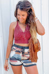 White Aztec Print Drawstring Waist Casual Shorts-Bottoms-MomFashion