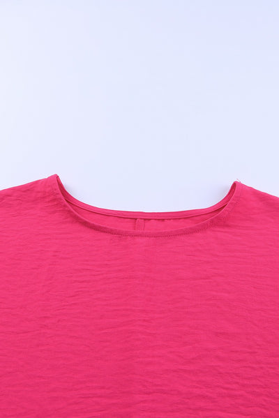 Rose Smocked Wrist Shift Top-Tops-MomFashion