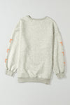 Grapefruit Orange Game Day Graphic Sweatshirt-Tops-MomFashion