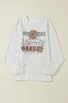 Gray SOMETHING ORANGE Graphic Relaxed Sweatshirt-Tops-MomFashion