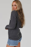 Gray COOL MOMS CLUB Drop Shoulder Sweatshirt-Tops-MomFashion