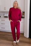 Long Sleeve Pullover and Jogger Pants Lounge Set-Loungewear-MomFashion