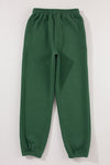 Mist Green Drawstring Waist Casual Jogger Pants-Bottoms-MomFashion