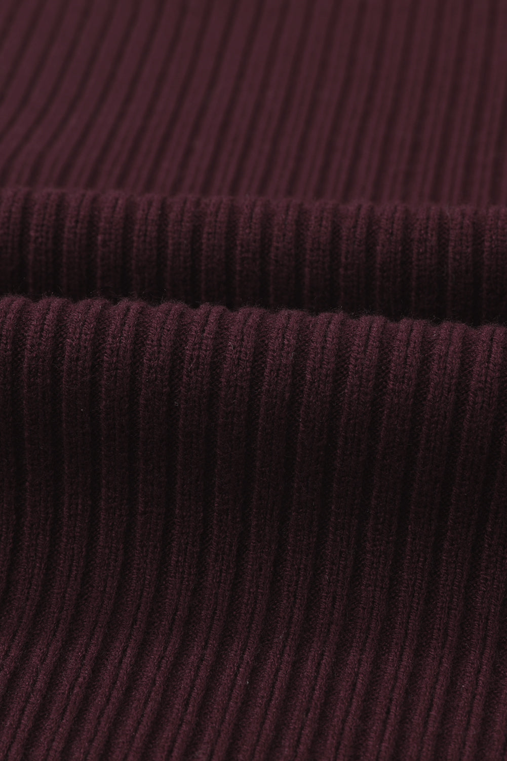 Mineral Red Patch Pocket Ribbed Knit Short Sleeve Sweater-Tops-MomFashion