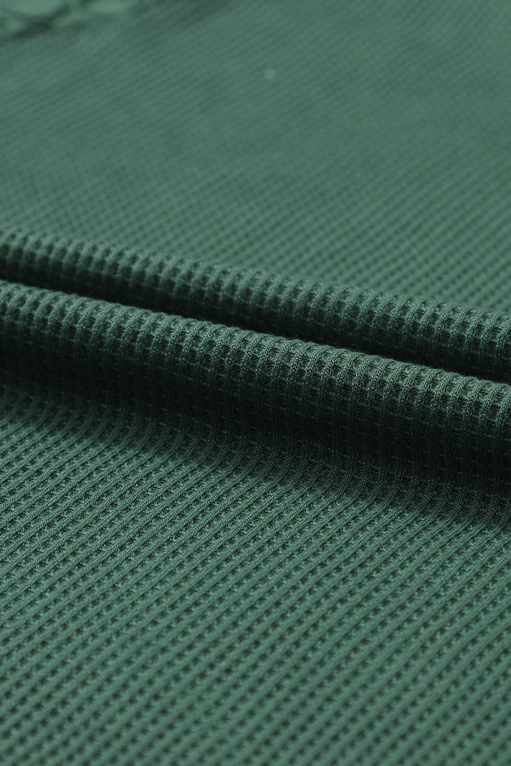 Green Lace Long Sleeve Textured Pullover-Tops-MomFashion