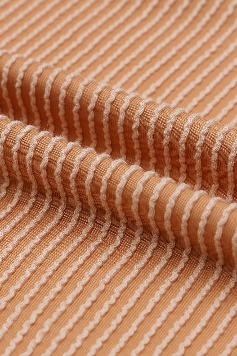 Green Color Block Long Sleeve Ribbed Loose Top-Tops-MomFashion