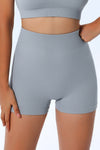 Gray Peach Hip Fitness Yoga Shorts-Activewear-MomFashion