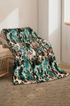Multicolour Western Style Pattern Large Flannel Blanket-Accessories-MomFashion