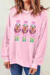 Pink Christmas Neon Nutcrackers Crewneck Sweatshirt-Graphic-MomFashion