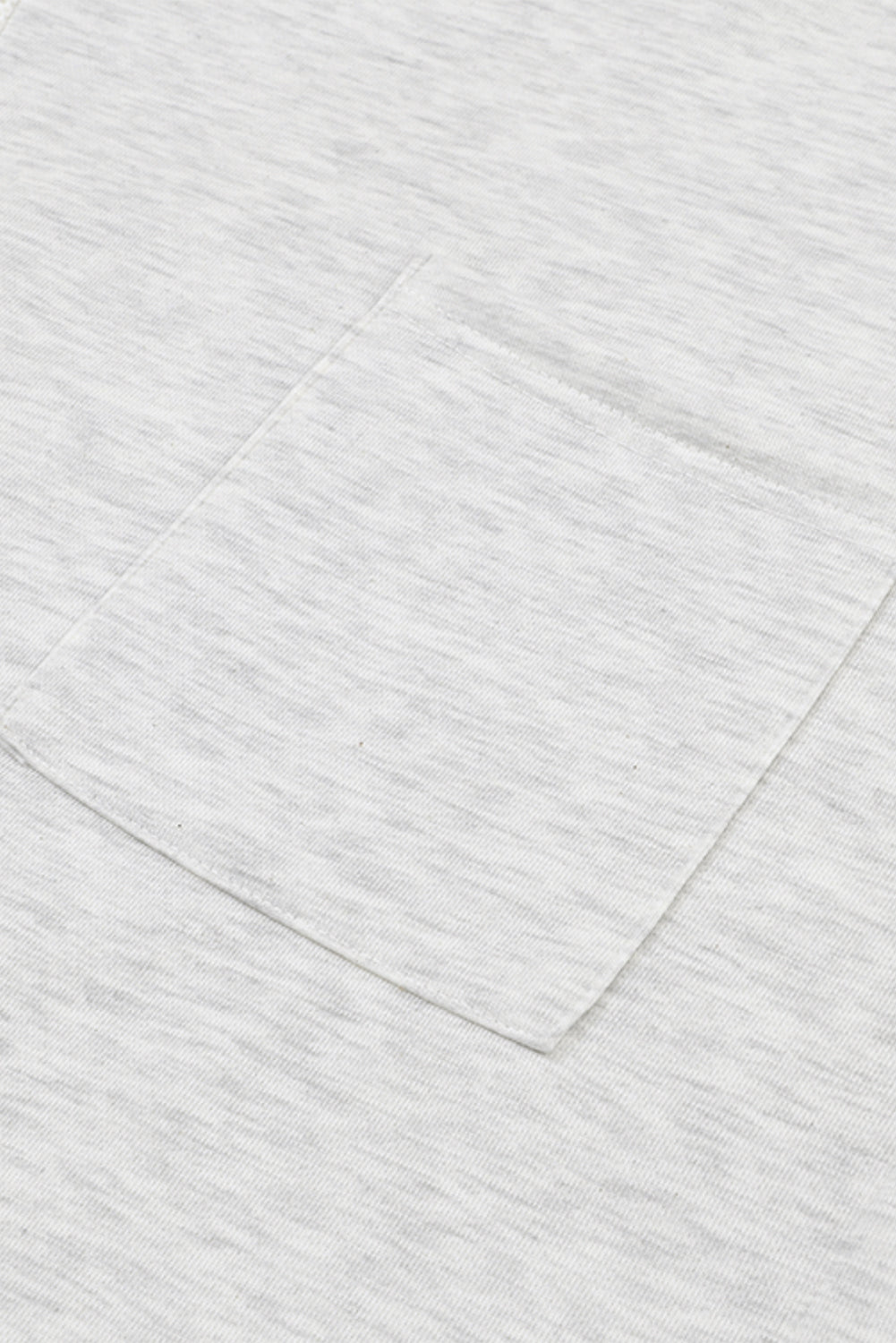 Gray Button Up Contrast Knitted Sleeves Hooded Jacket-Outerwear-MomFashion