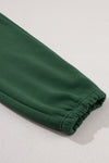 Mist Green Drawstring Waist Casual Jogger Pants-Bottoms-MomFashion